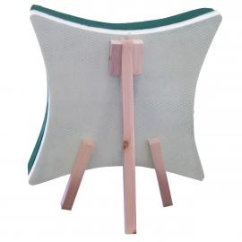 Pillow on the wooden stand