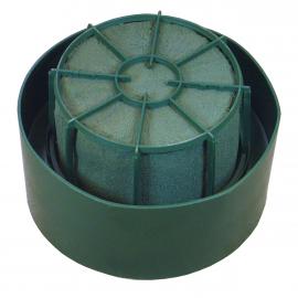 Cylinder on the plastic base