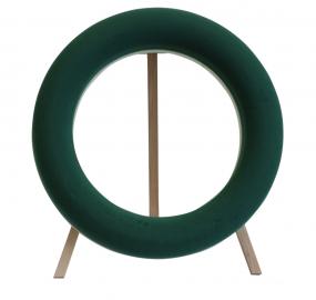 Ring on polystyrene on the wooden stand